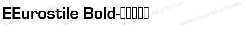 EEurostile Bold字体转换